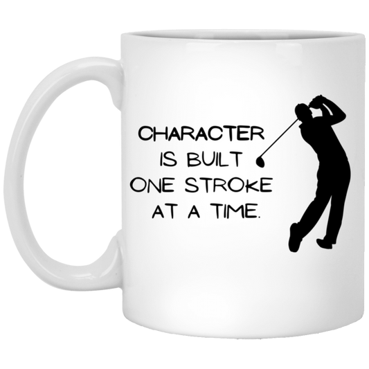 Character Golf 11 oz. White Mug