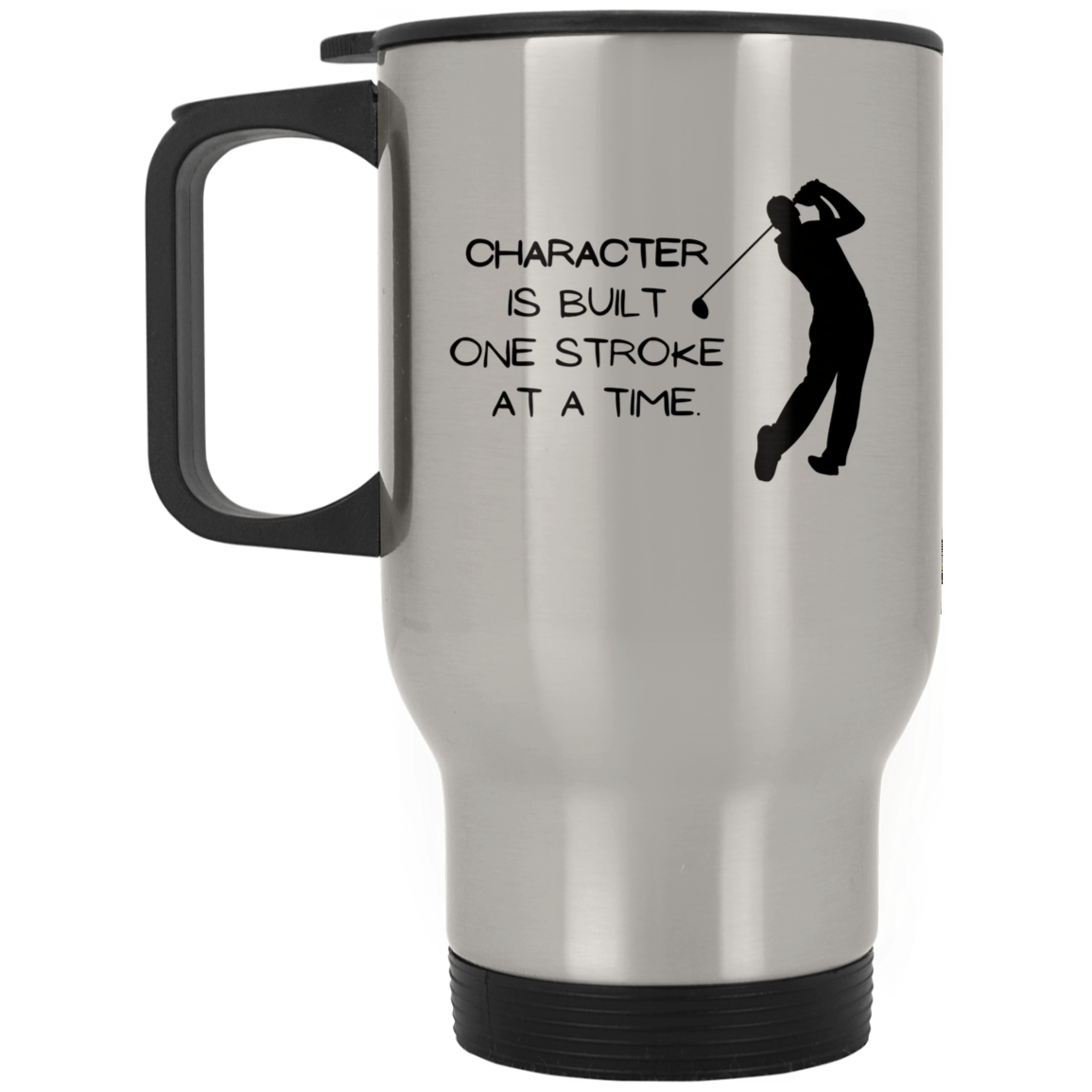 Character Golf Silver Stainless Travel Mug