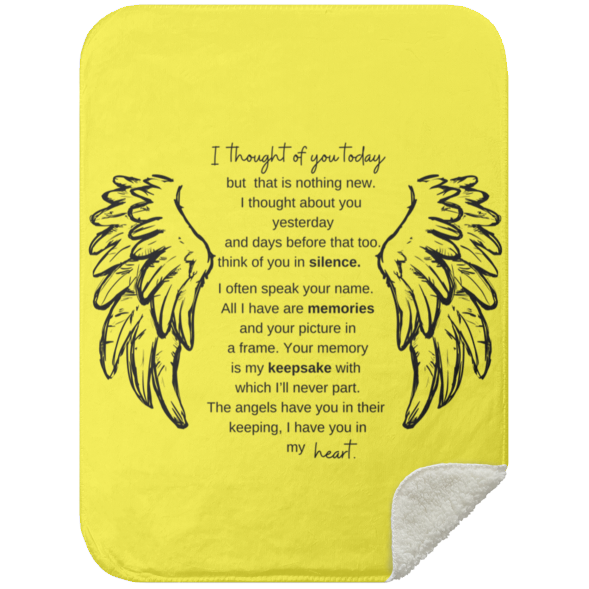 I Thought About You Today Blanket 30x40