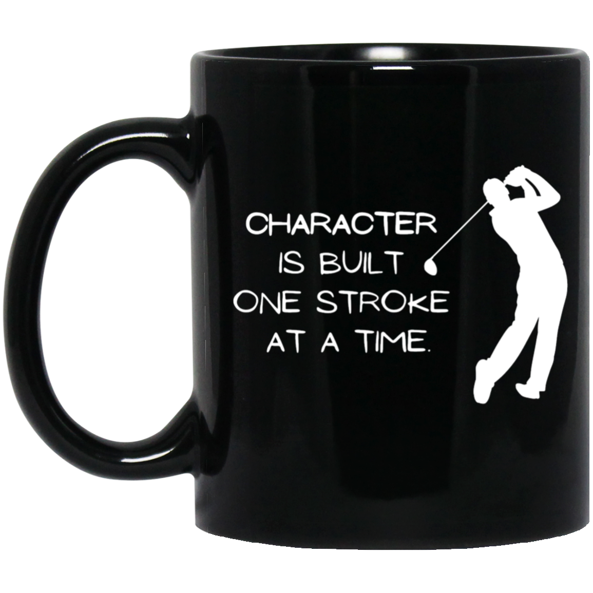 Character Golf 11OZ 11 oz. Black Mug