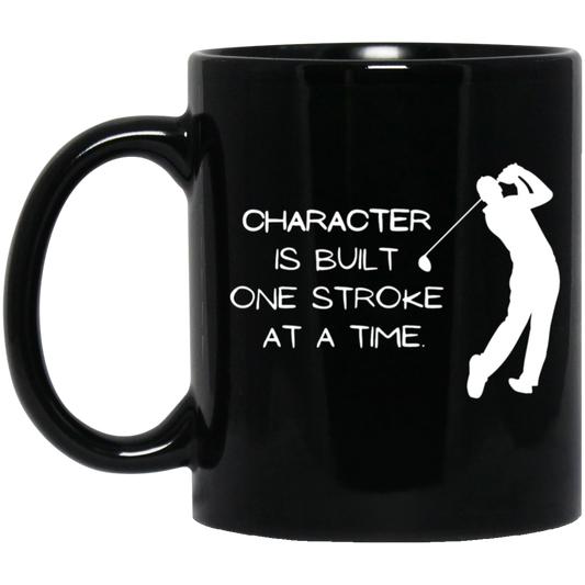 Character Golf 11OZ 11 oz. Black Mug