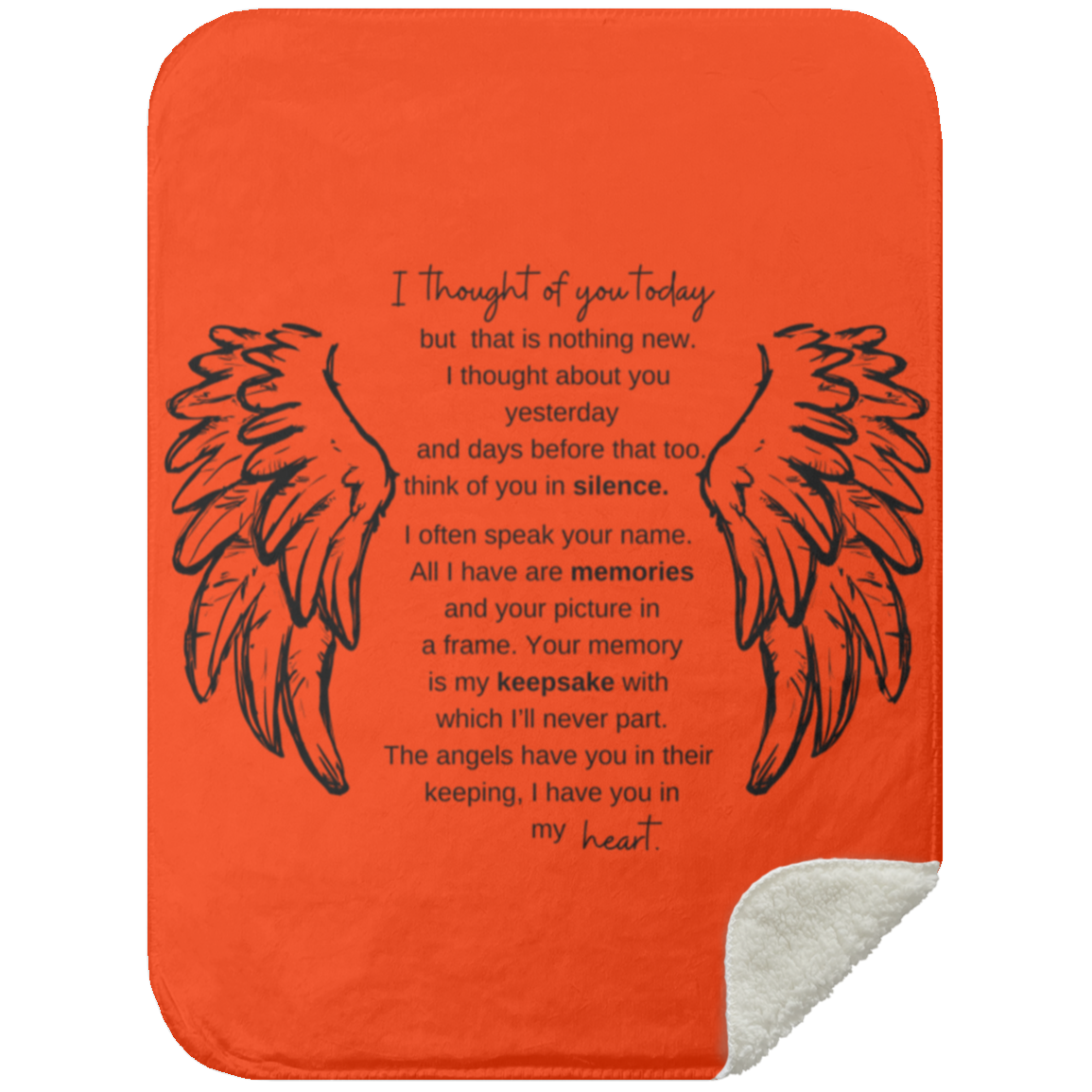 I Thought About You Today Blanket 30x40