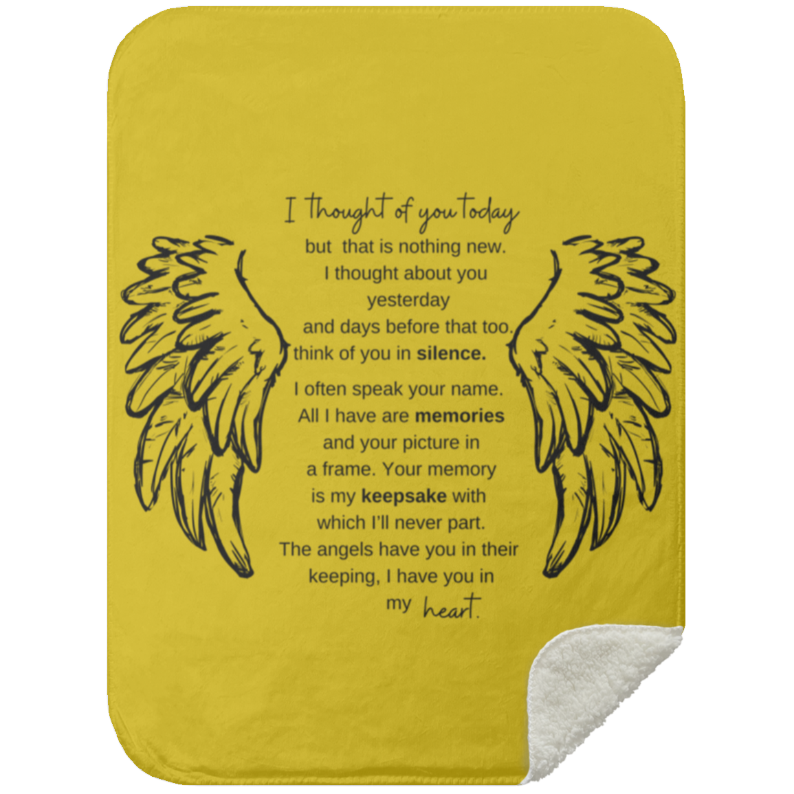 I Thought About You Today Blanket 30x40