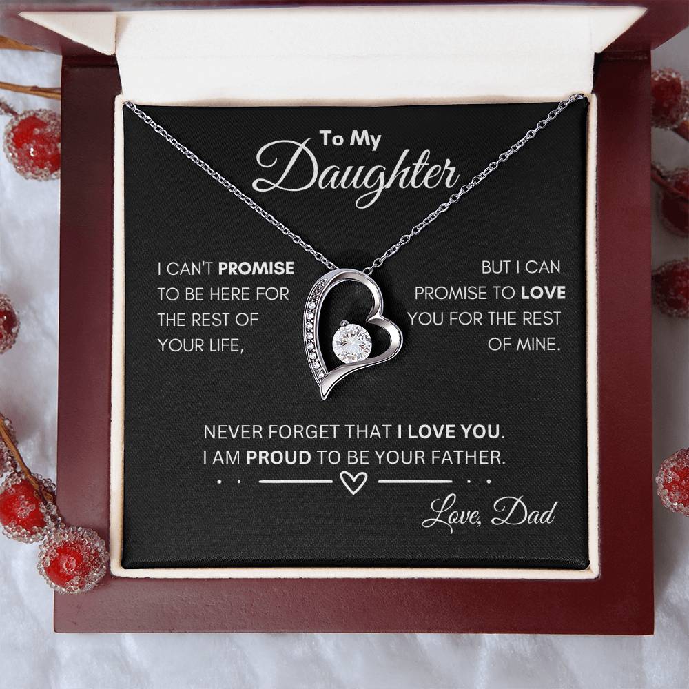 To My Daughter/Forever Love Necklace