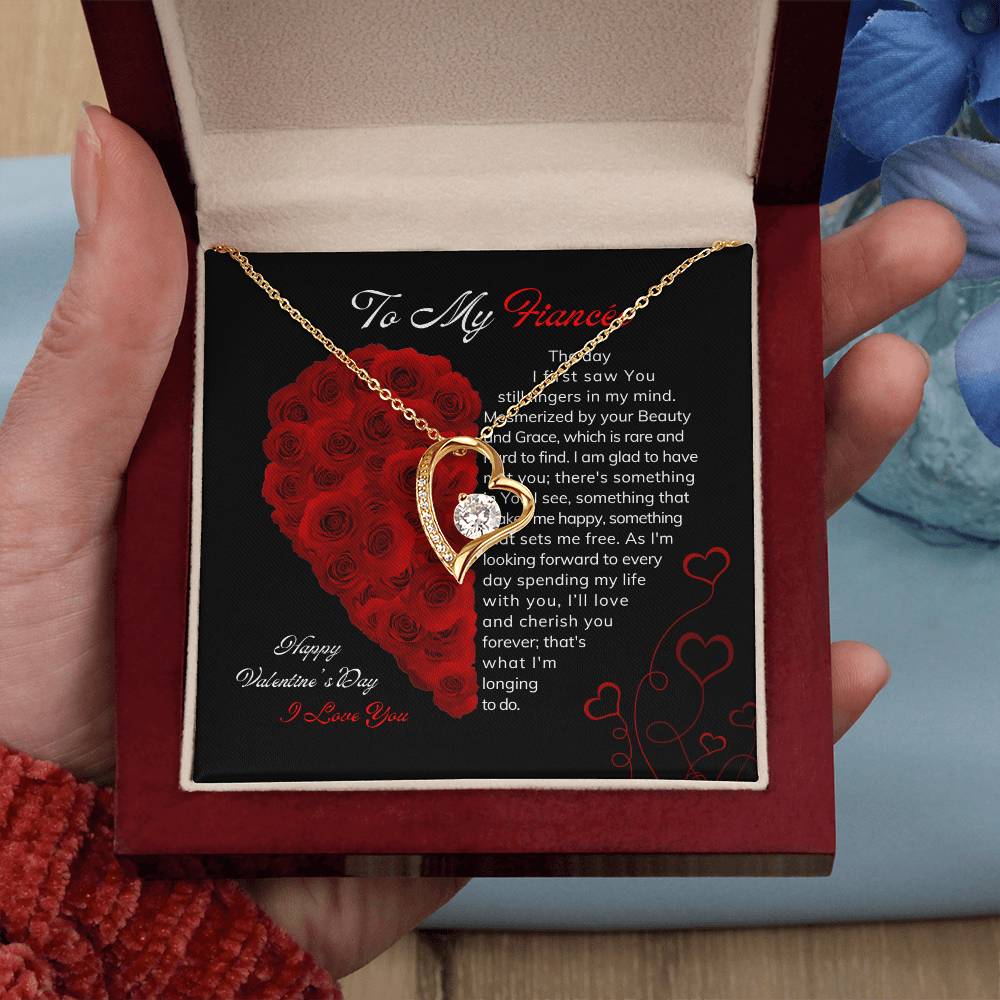 To My Fiancee|Forever Love Necklace|Valentine