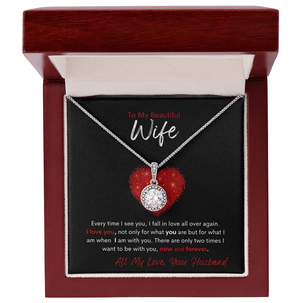 To My Beautiful Wife|Eternal Hope Necklace|Valentine