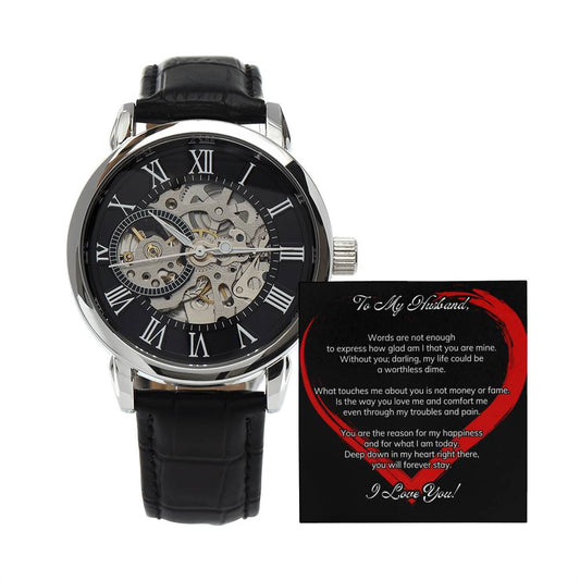 To My Husband|Openwork Watch|Valentine