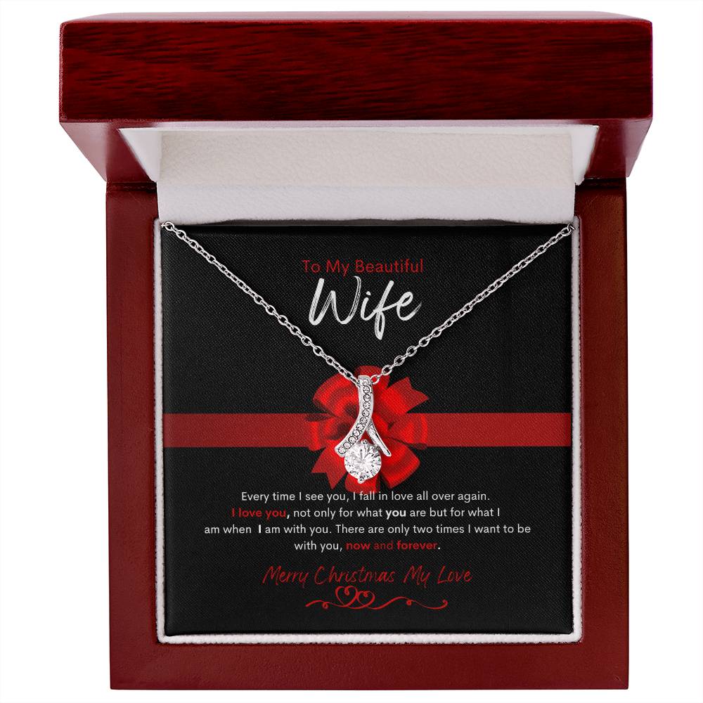 To My Beautiful Wife|Alluring Beauty Necklace|Christmas