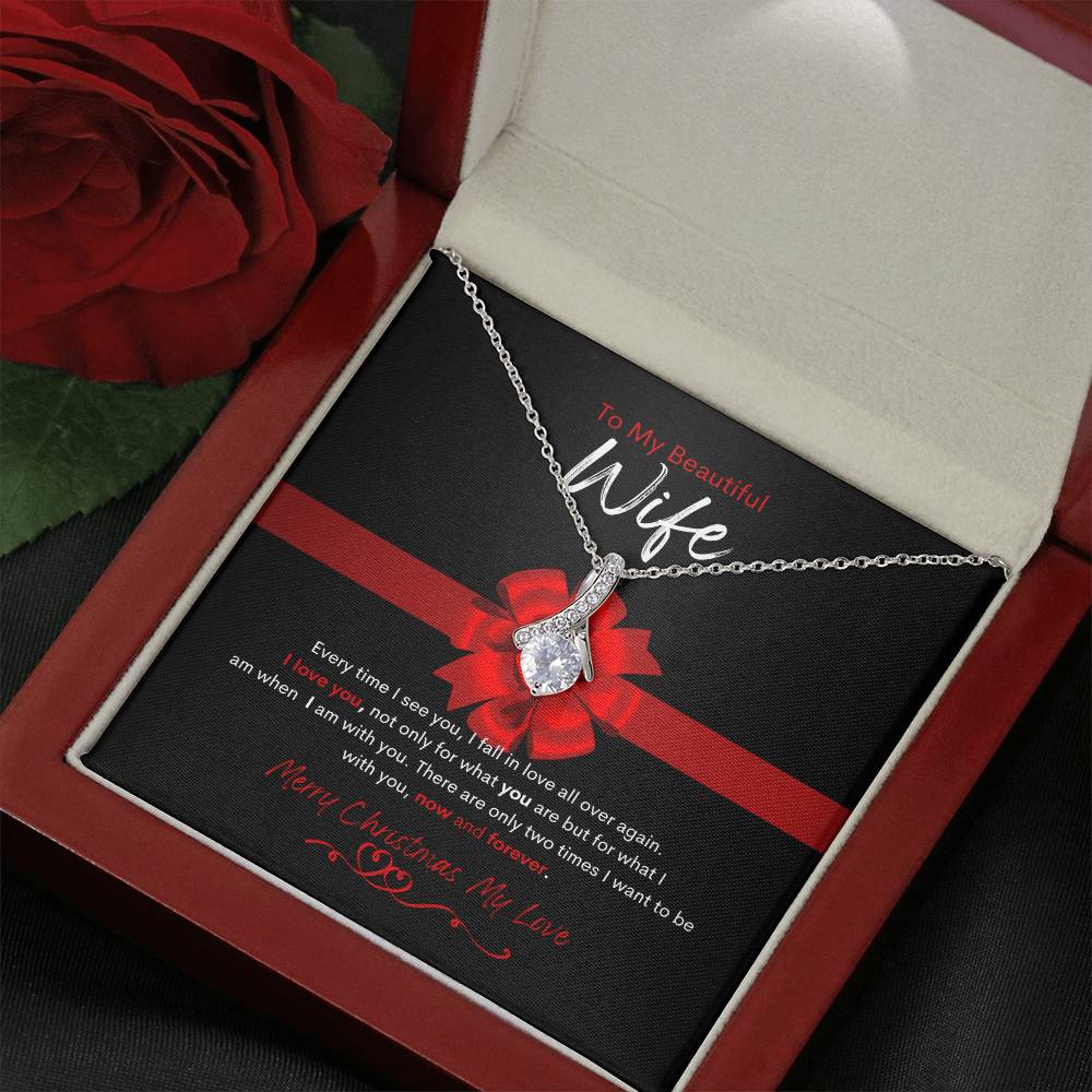 To My Beautiful Wife|Alluring Beauty Necklace|Christmas