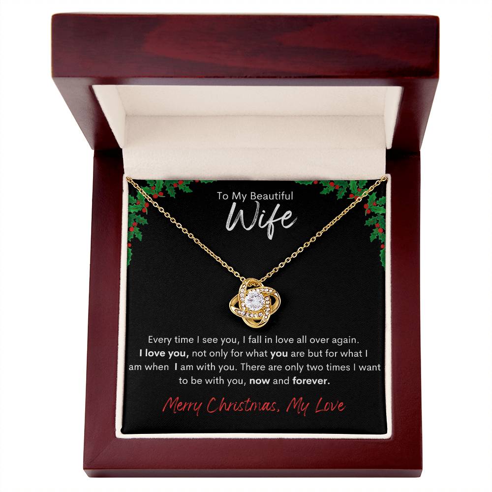 To My Wife|Love Knot Necklace|Christmas