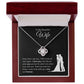 To My Beautiful Wife/Love Knot Necklace