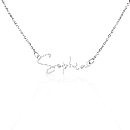 Signature Name Necklace|Personalized