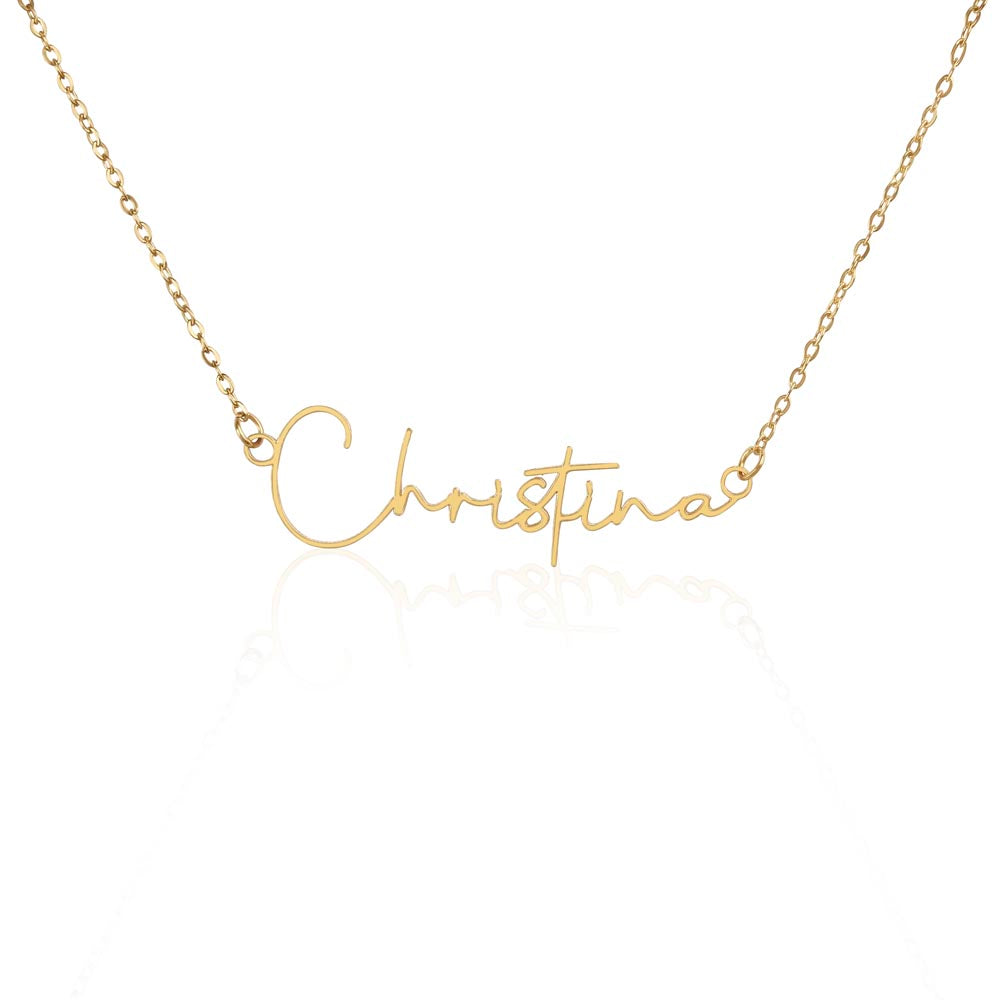 Signature Name Necklace|Personalized