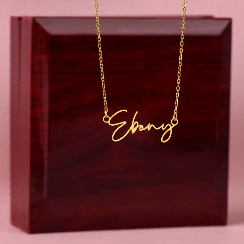 Signature Name Necklace|Personalized