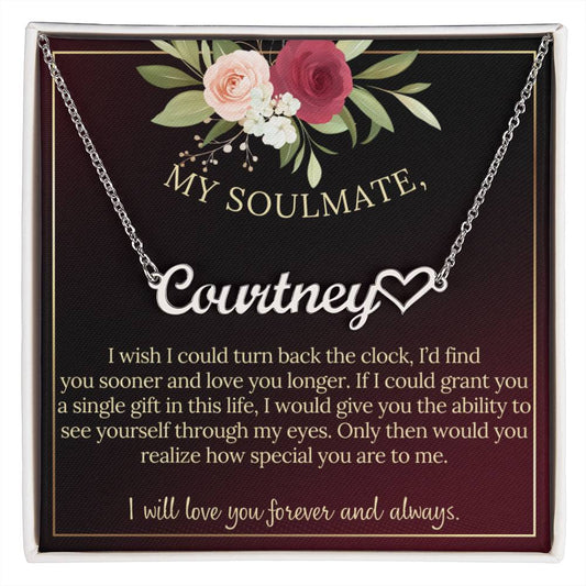 To My Soulmate|Name Necklace