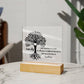 Family Tree Square Acrylic Plaque