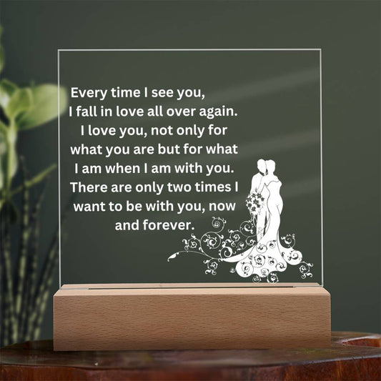 To My Love Acrylic Plaque