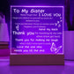 To My Sister Acrylic Plaque