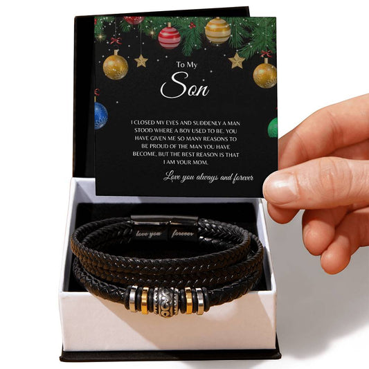 Son|Love You Forever Braclet|Christmas|From Mom