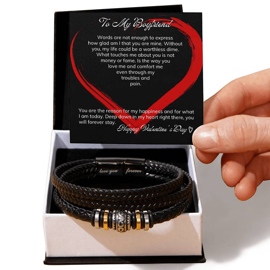 To My Boyfriend|Love You Forever Bracelet|Valentine