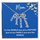 Mom Vertical Name Necklace|Personalized