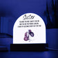 Sister Domed Acrylic plaque