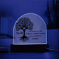 Family Tree Domed Acrylic Plaque