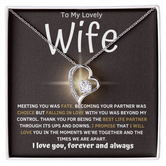 To My Wife|Forever Love Necklace