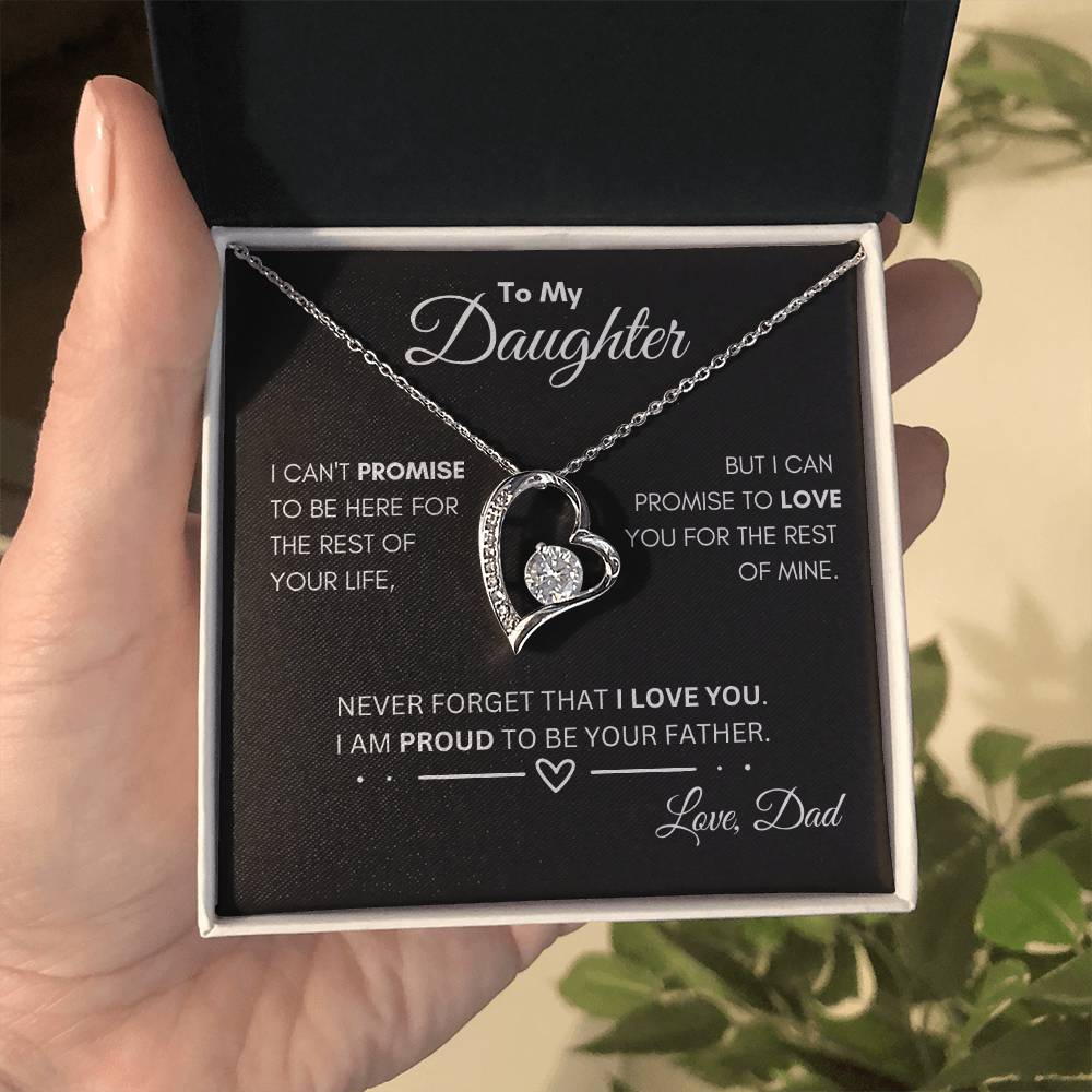 To My Daughter/Forever Love Necklace