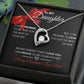 To My Daughter|Delicate Heart Necklace|Christmas From Dad