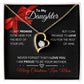 To My Daughter|Delicate Heart Necklace|Christmas From Mom