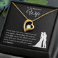 To My Beautiful Wife/Forever Love Necklace