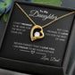 To My Daughter/Forever Love Necklace